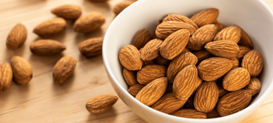 almonds in bowl