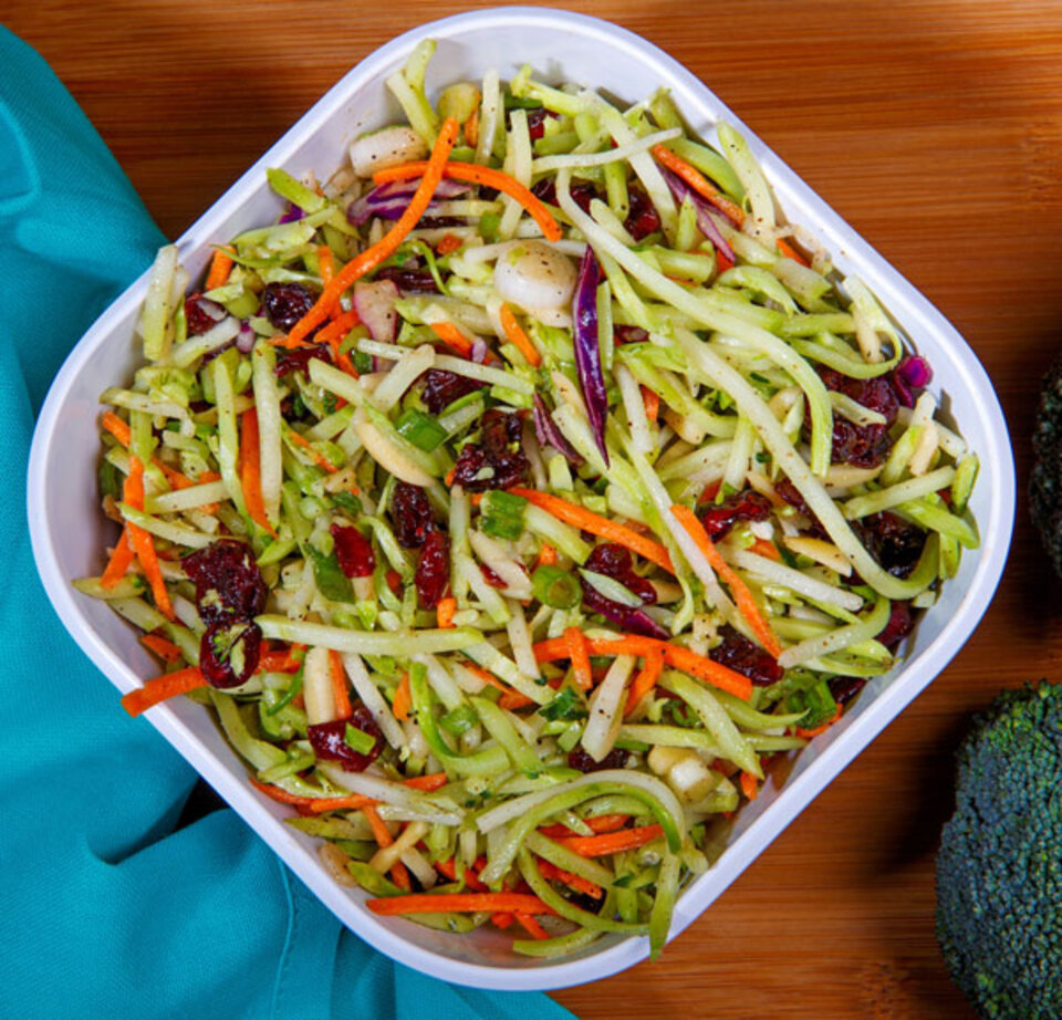 broccoli slaw with cranberries