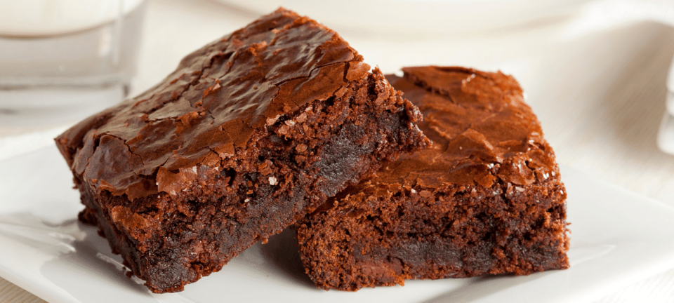 brownies on a plate