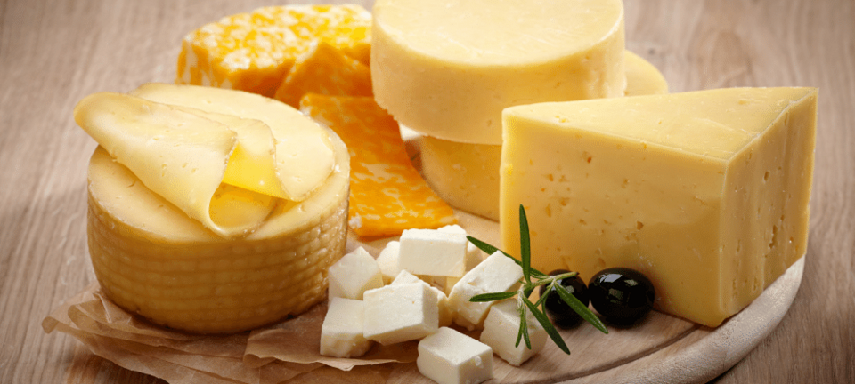 variety of cheeses