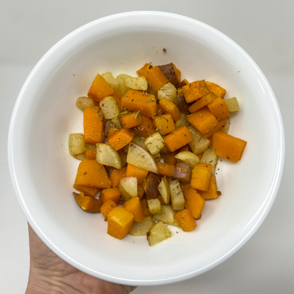 Maple-sage roasted vegetables