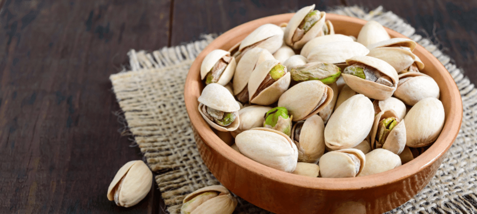 pistachios in a bowl