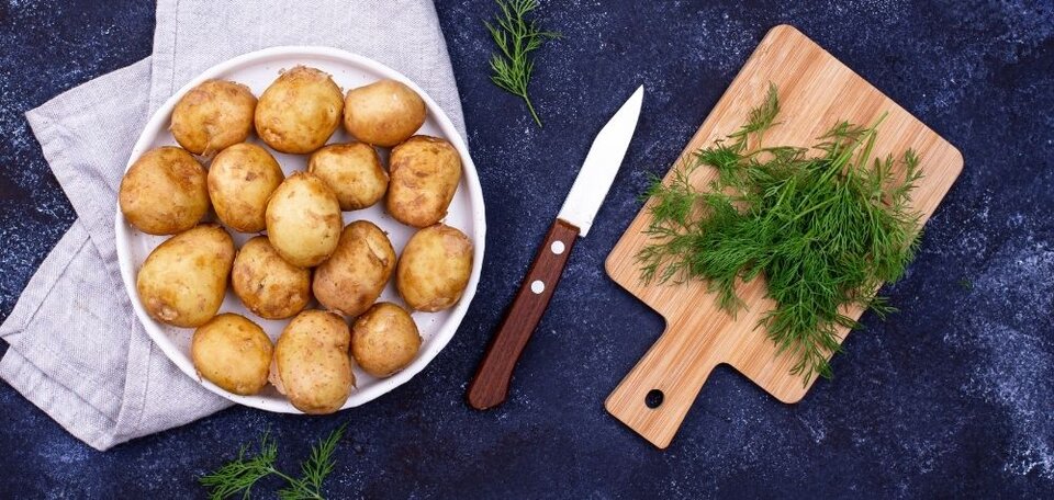 potatoes in a bowl