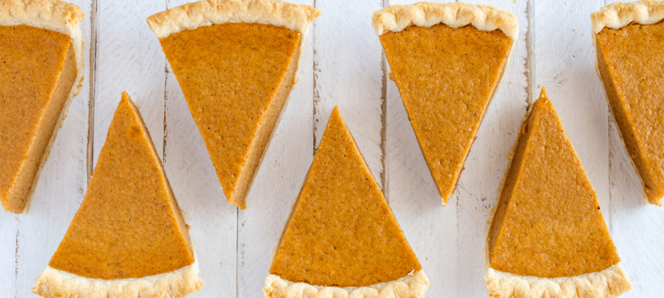 pumpkin pie slices