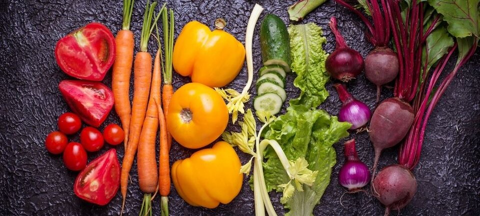 rainbow of vegetables