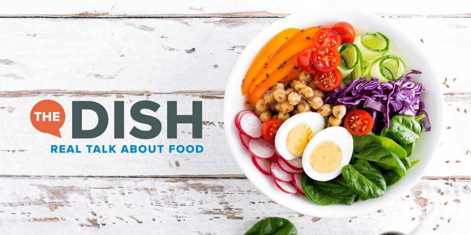 bowl with greens, eggs and vegetables