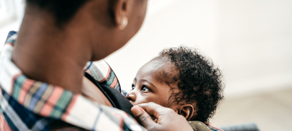 mother breastfeeding baby