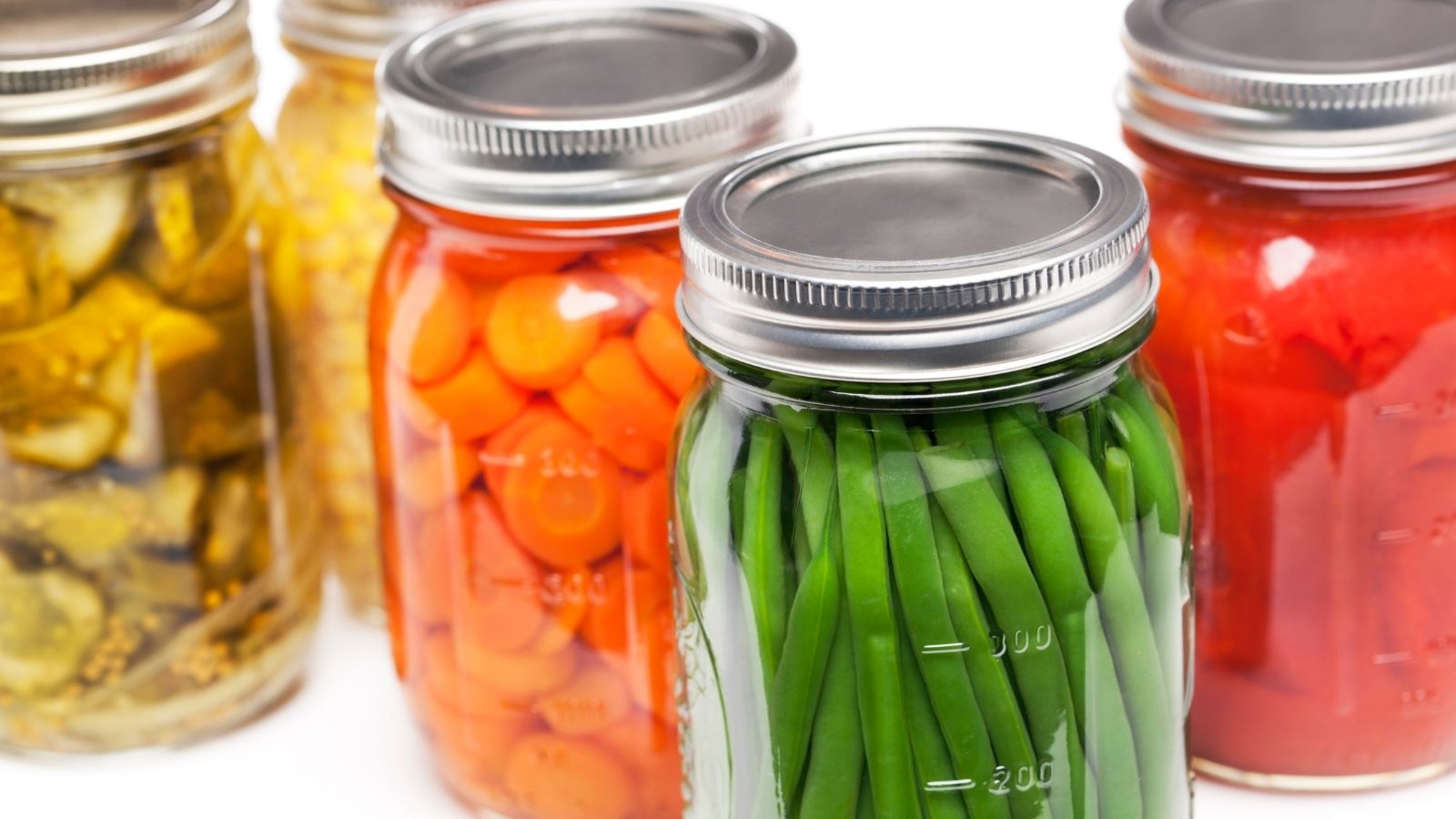 jars of home canned food