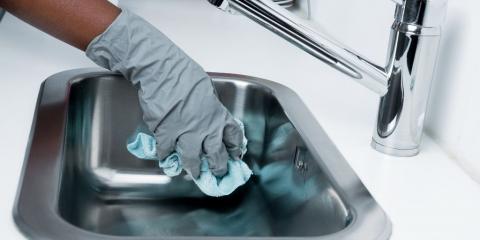 cleaning a sink
