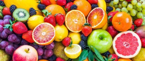 colorful fresh fruit