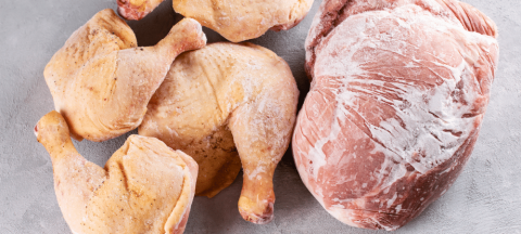 frozen meat and poultry