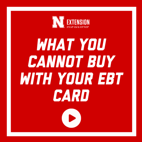 What you cannot buy with your ebt card
