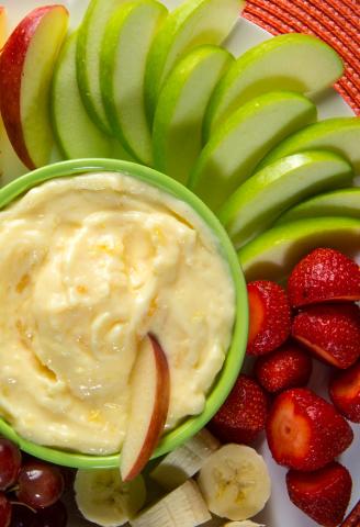 dip with fruit