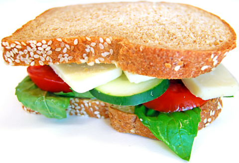 garden vegetable sandwich