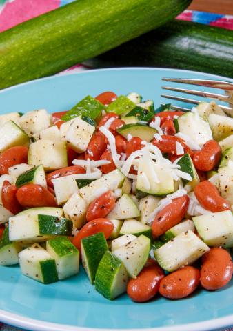 Zucchini and Kidney Bean Salad