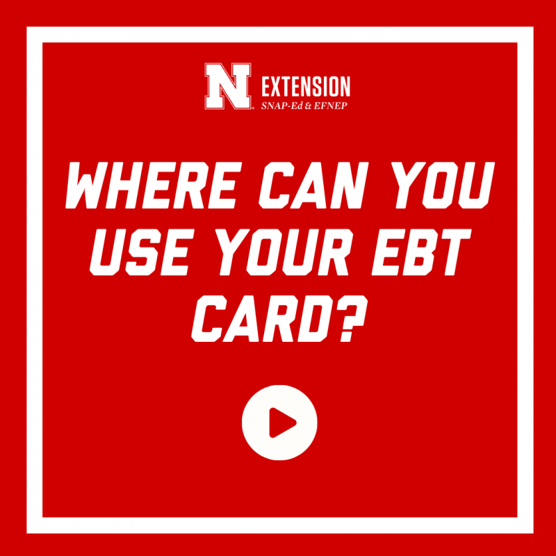 Where can you use your ebt card?
