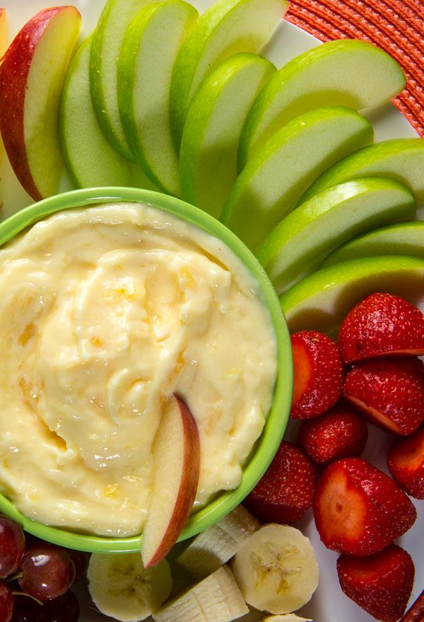 dip with fruit