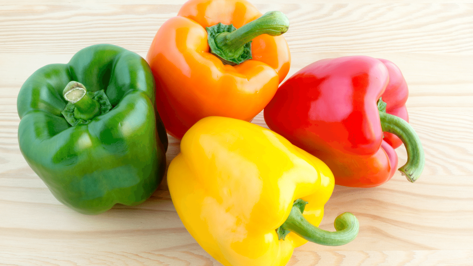 Variety of bell peppers.