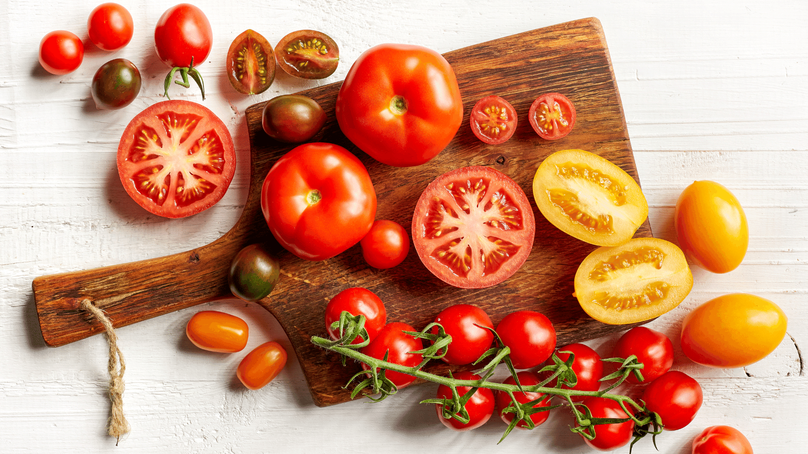 Variety of tomatoes.